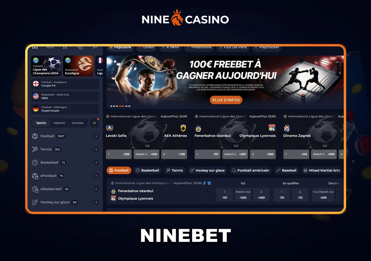 Paris sportifs NineBet